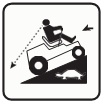Proceed off slope slowly